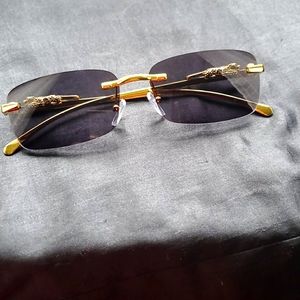 Jeyz Vintage Black & Gold Jaguar Glasses